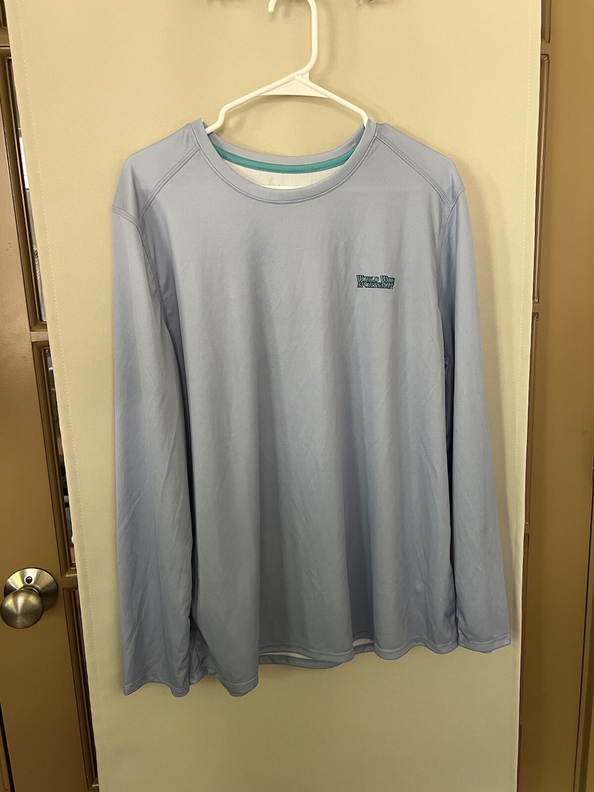 World Wide Sportsman Womens XL Blue Long Sleeve T-Shirt