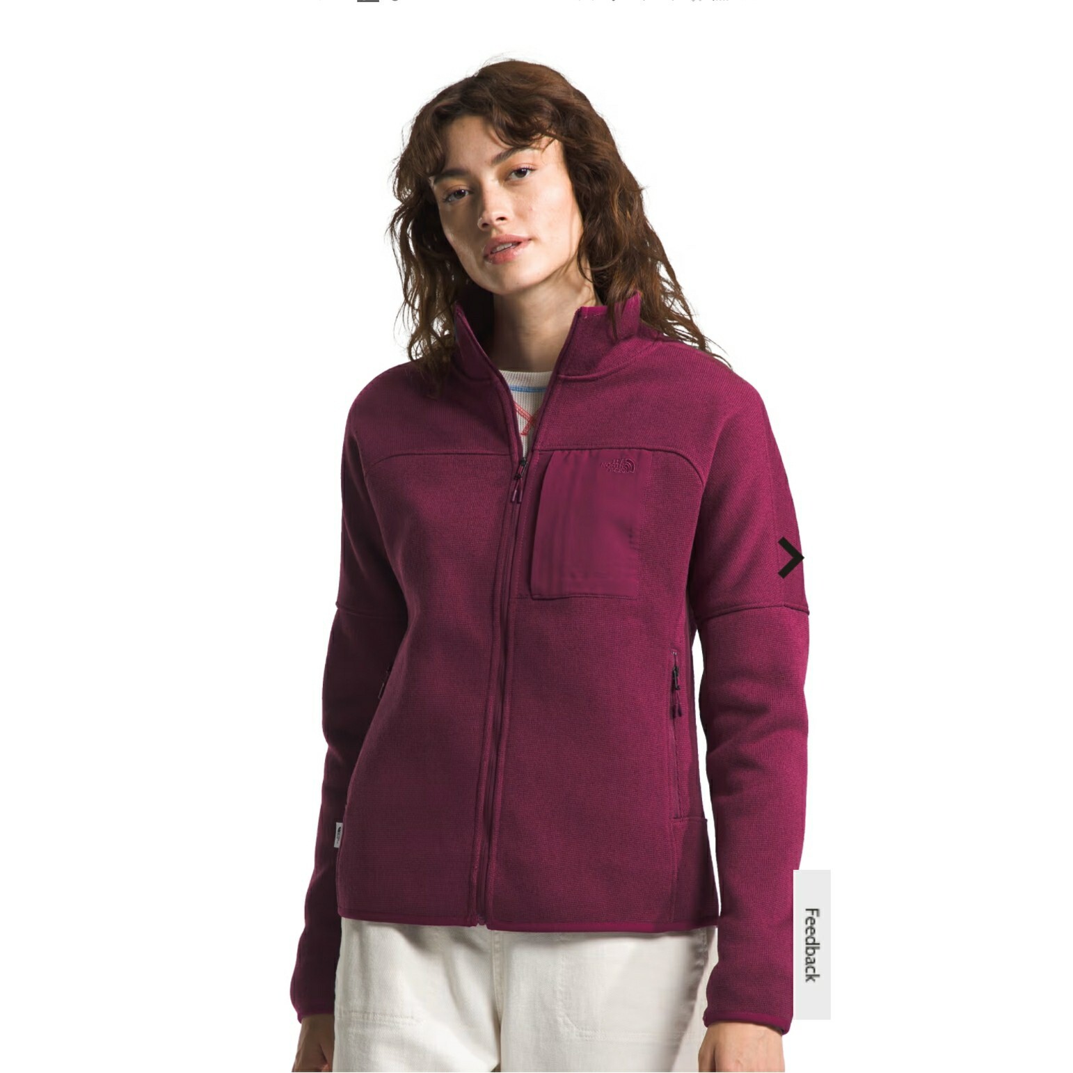 The North Face Women’s Front Range Fleece Zip Berry Red Jacket Size Medium $130