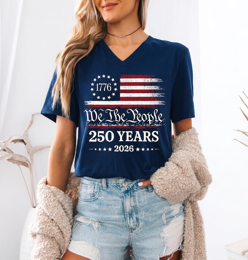 250th America Anniversary Shirt, US 250 Years T-shirt, Patriotic Tee USA Flag