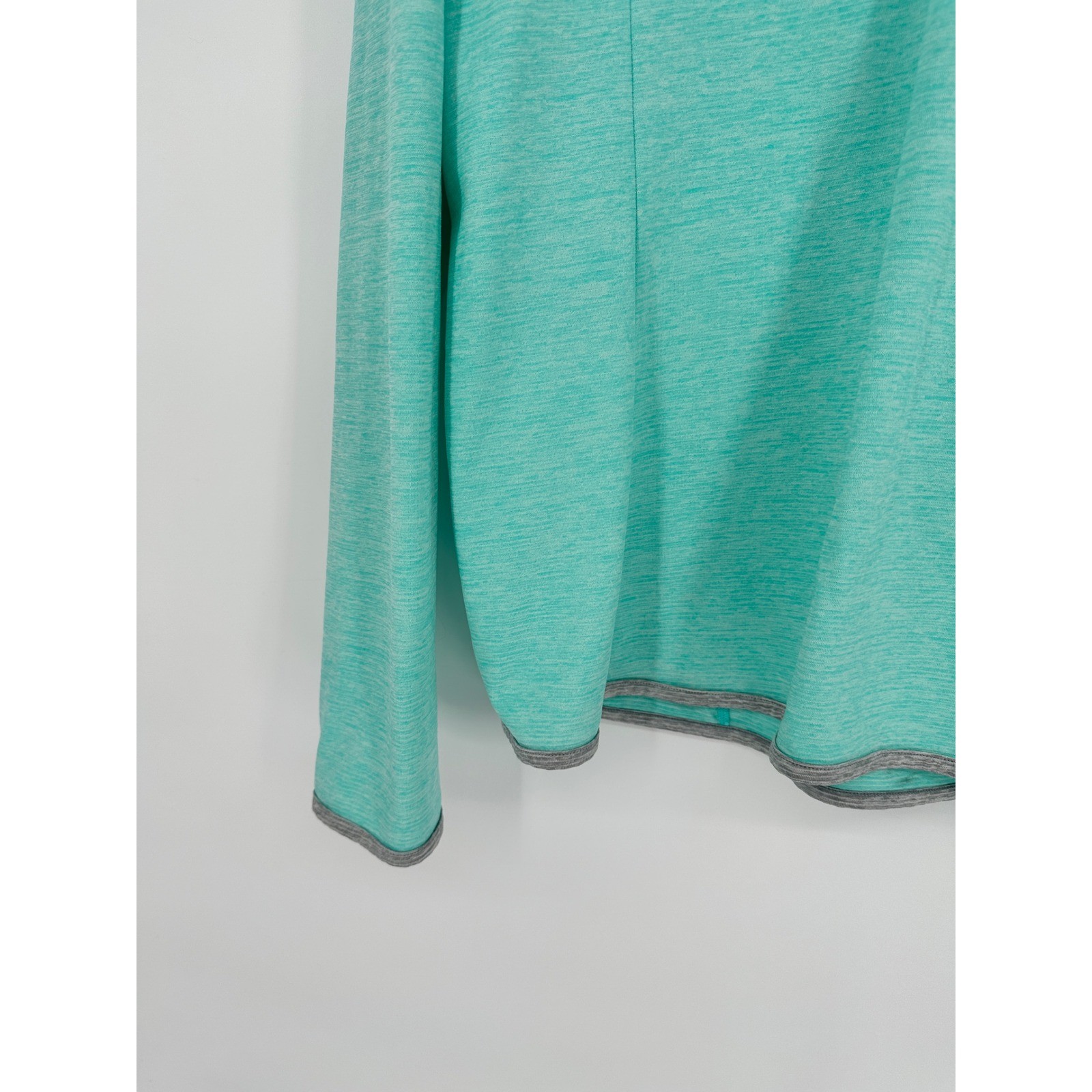 Under Armour Threadborne Run HeatGear Quarter Zip Pullover Aqua Heather XL