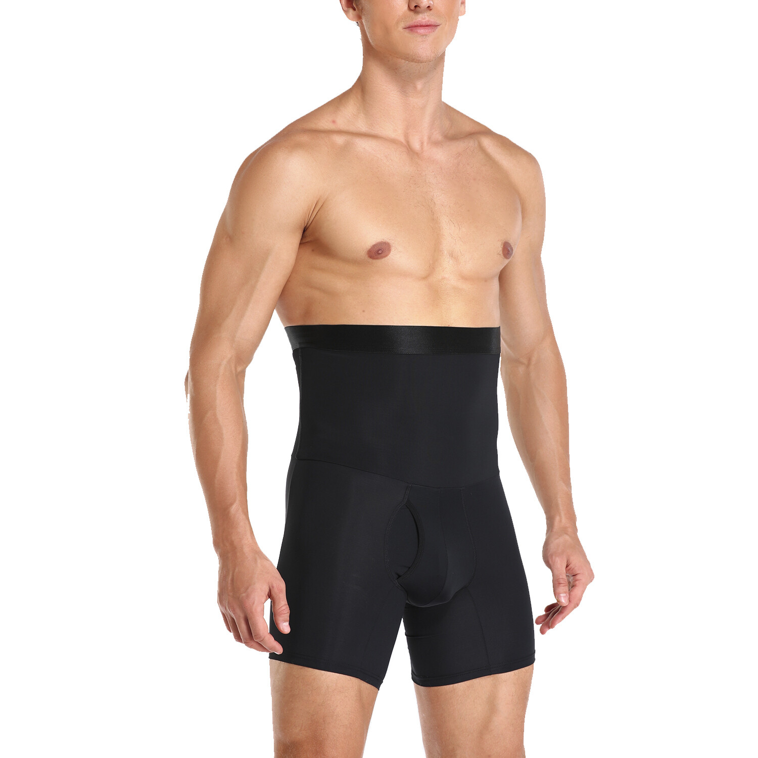 Men’s Tummy Control Shapewear High Waist Slimming Underwear Shorts Boxer Briefs
