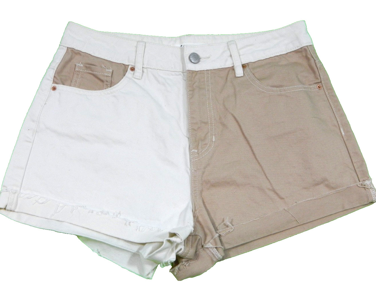 Women’s Pacsun Shorts Two Color Mom High Rise Cut Offs Tag & measured Size 28