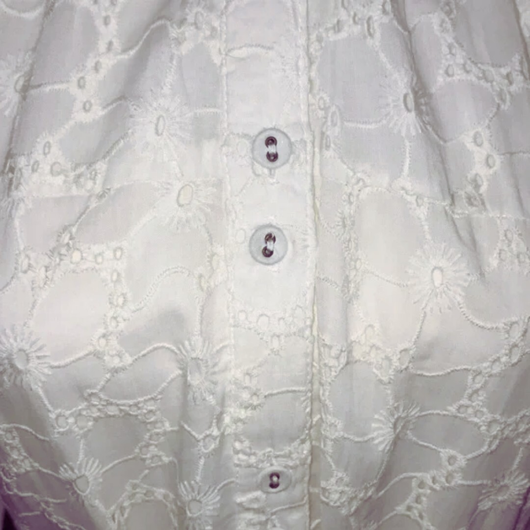 NWT CUPIO Embroidered Floral Eyelet Dress – 100% cotton / Medium