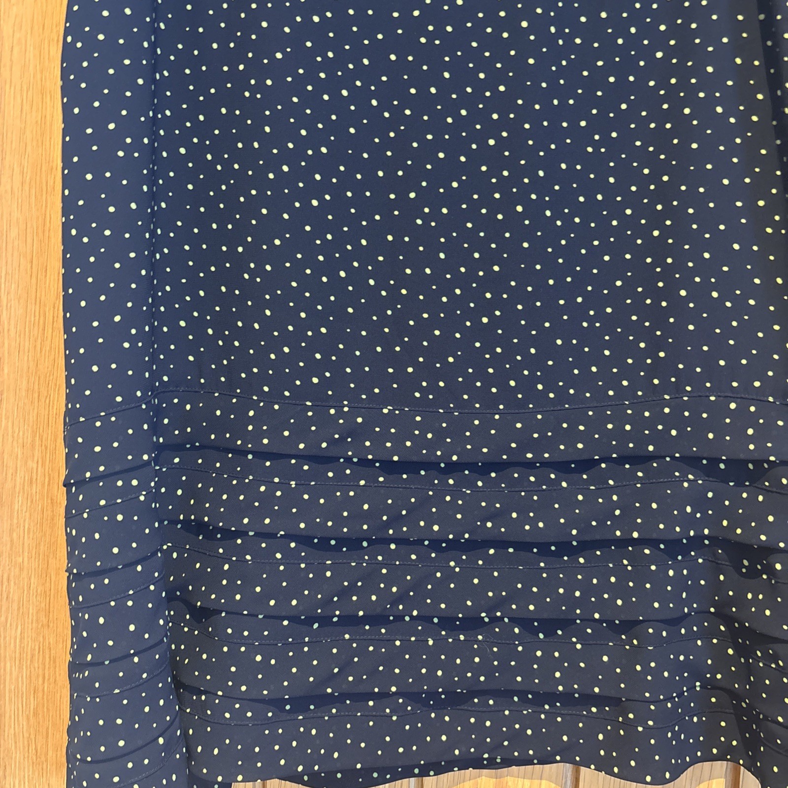 Précis Petite Polkadot Skirt Size 14 Side Zip 27 Inches Long Lined