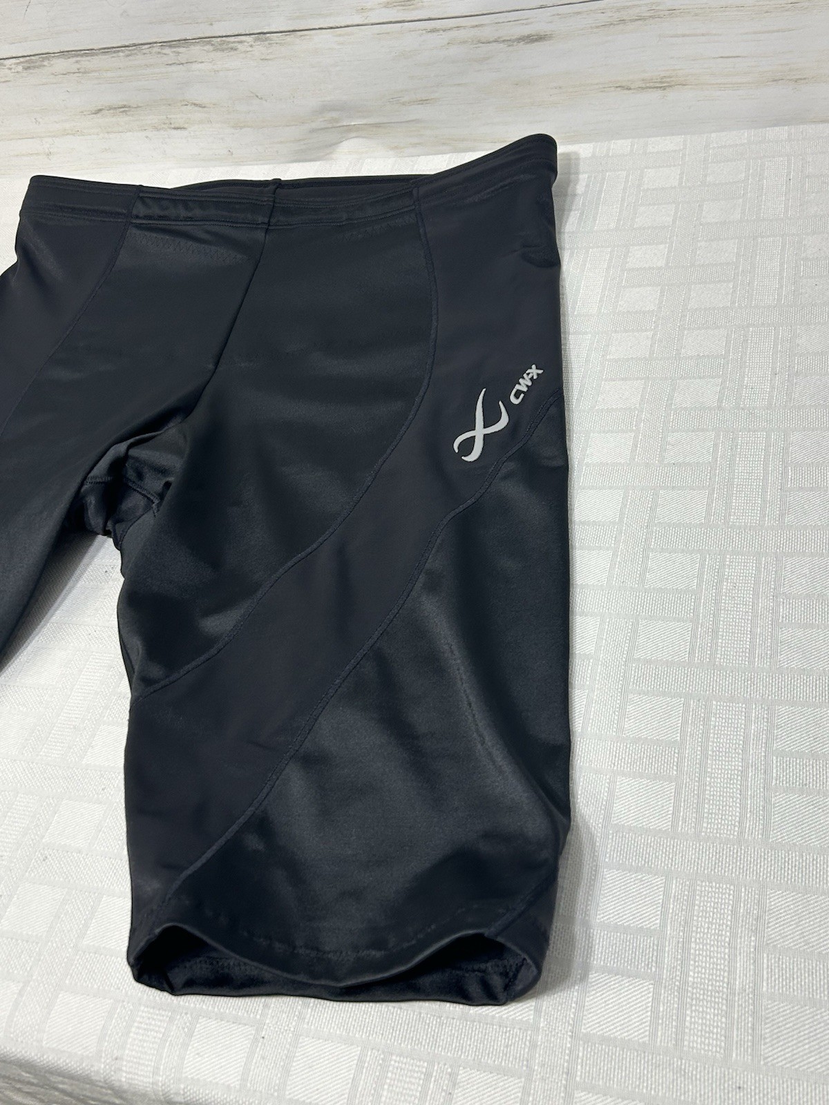 CW-X Pro Compression Short Black Size XL 12″ Inseam Workout Running 240805