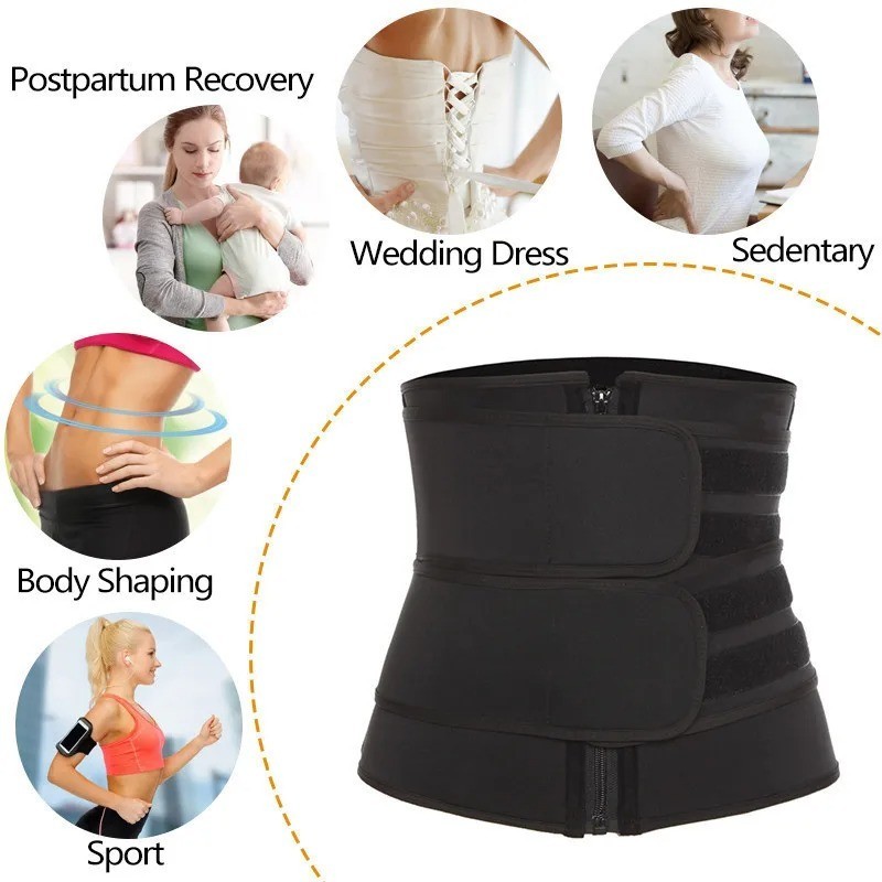 1pc Waist Trainer Slimming Body Shaper Fitness Belt Weight Loss Fat Burning
