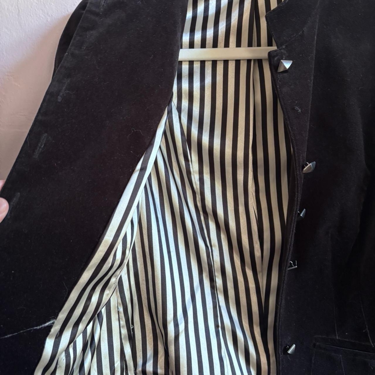 Vintage Betsey Johnson Women’s Black Velvet Jacket-Missing a few buttons