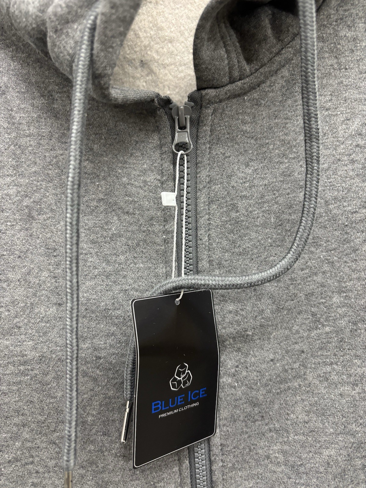 Blue Ice Women’s Fleece-Lined Full-Zip Hoodie Charcoal Gray Size X-Large