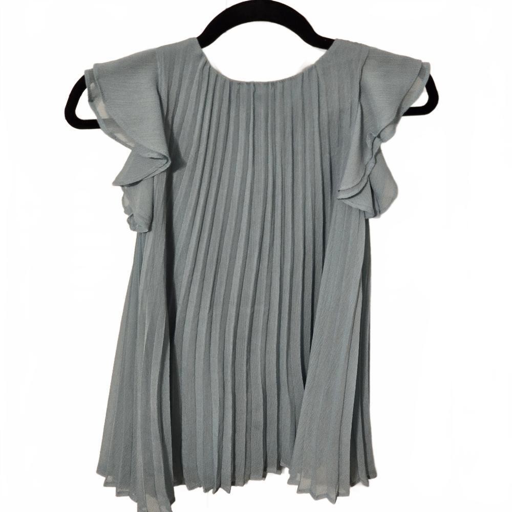 H&M Womens Off-the-Shoulder Pleated Top SZ 6