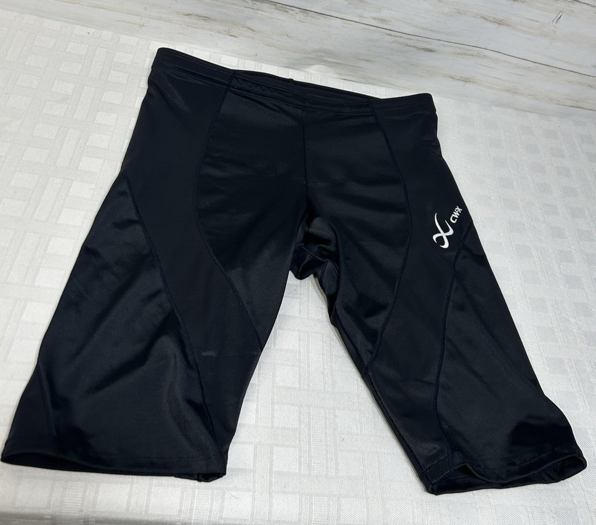 CW-X Pro Compression Short Black Size XL 12″ Inseam Workout Running 240805