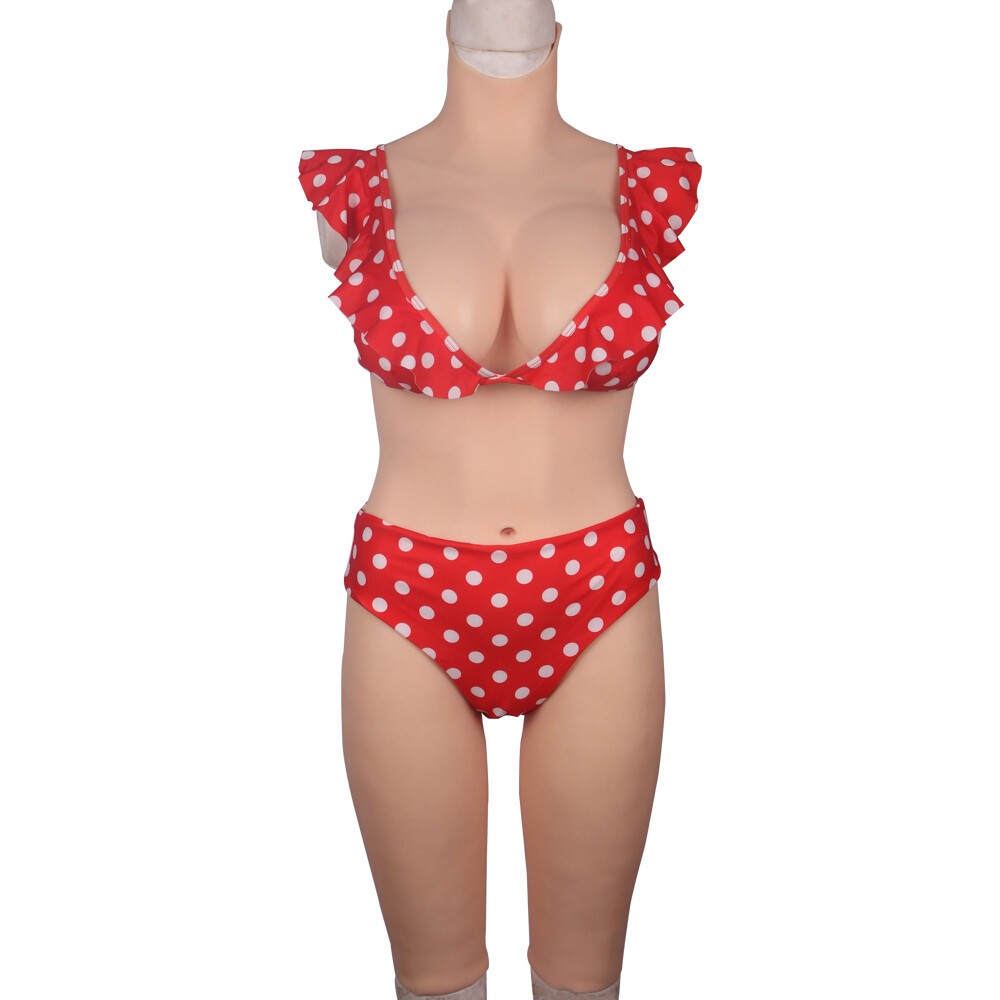 Transgender Crossdresser Silicone Suit – D-Cup Breast Forms Full Body Wear