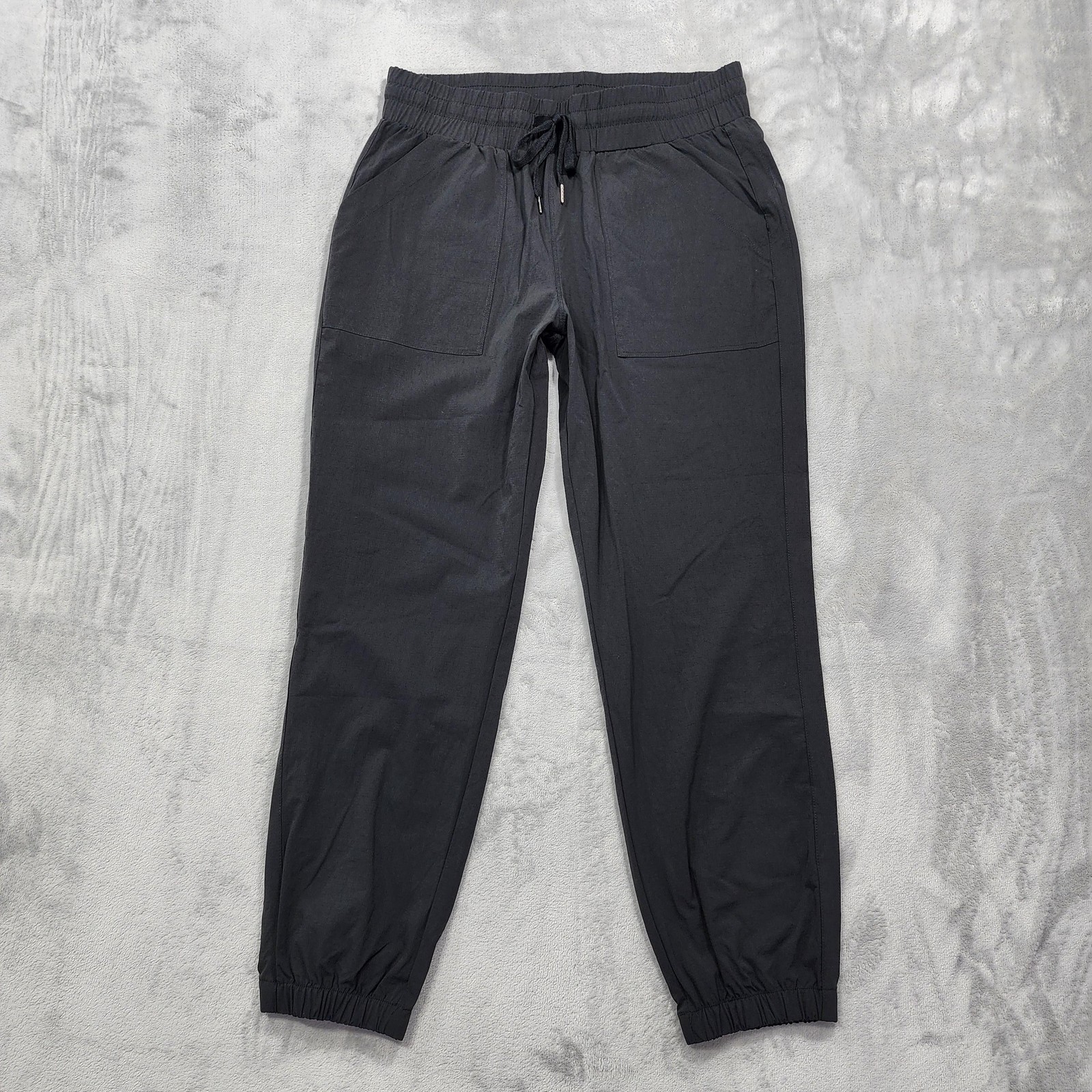 NEW Cosmolle Pants Womens L Black Jogger Lightweight Pockets Yoga Gym Athletic