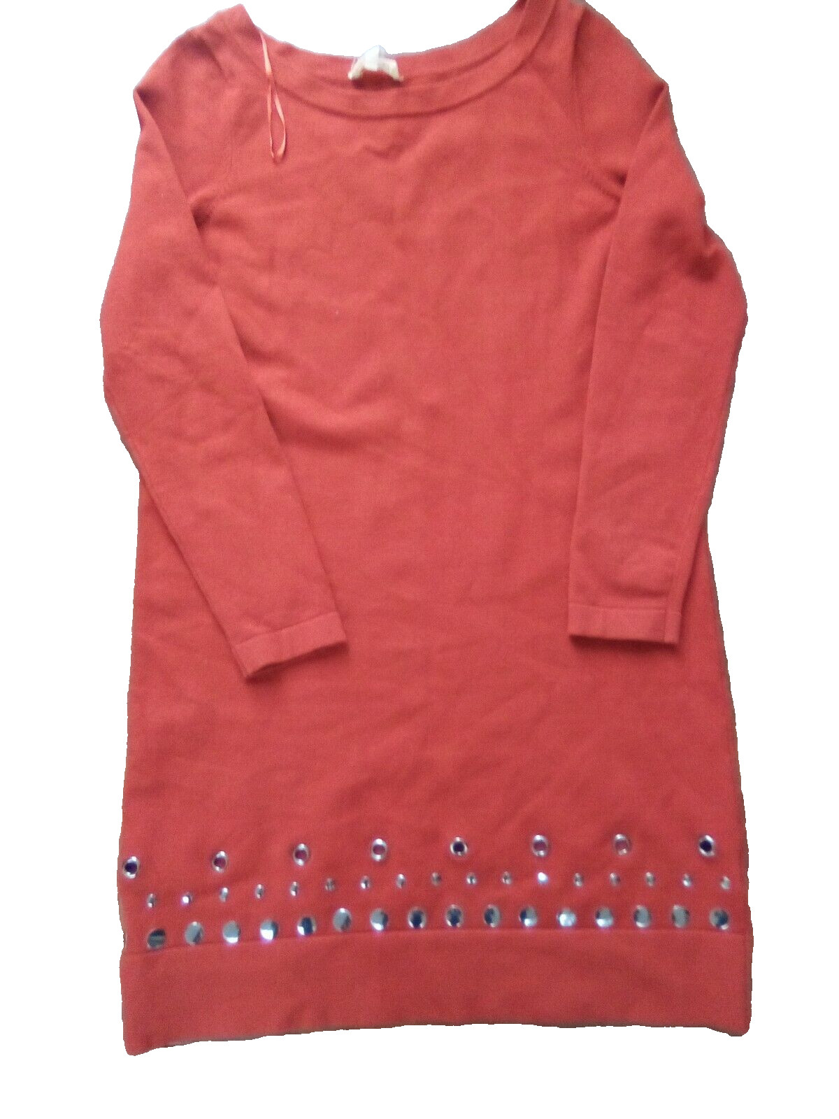 Phase Eight Jumper Dress Size 10 Burnt Orange Long Sleeve Knee Length Top