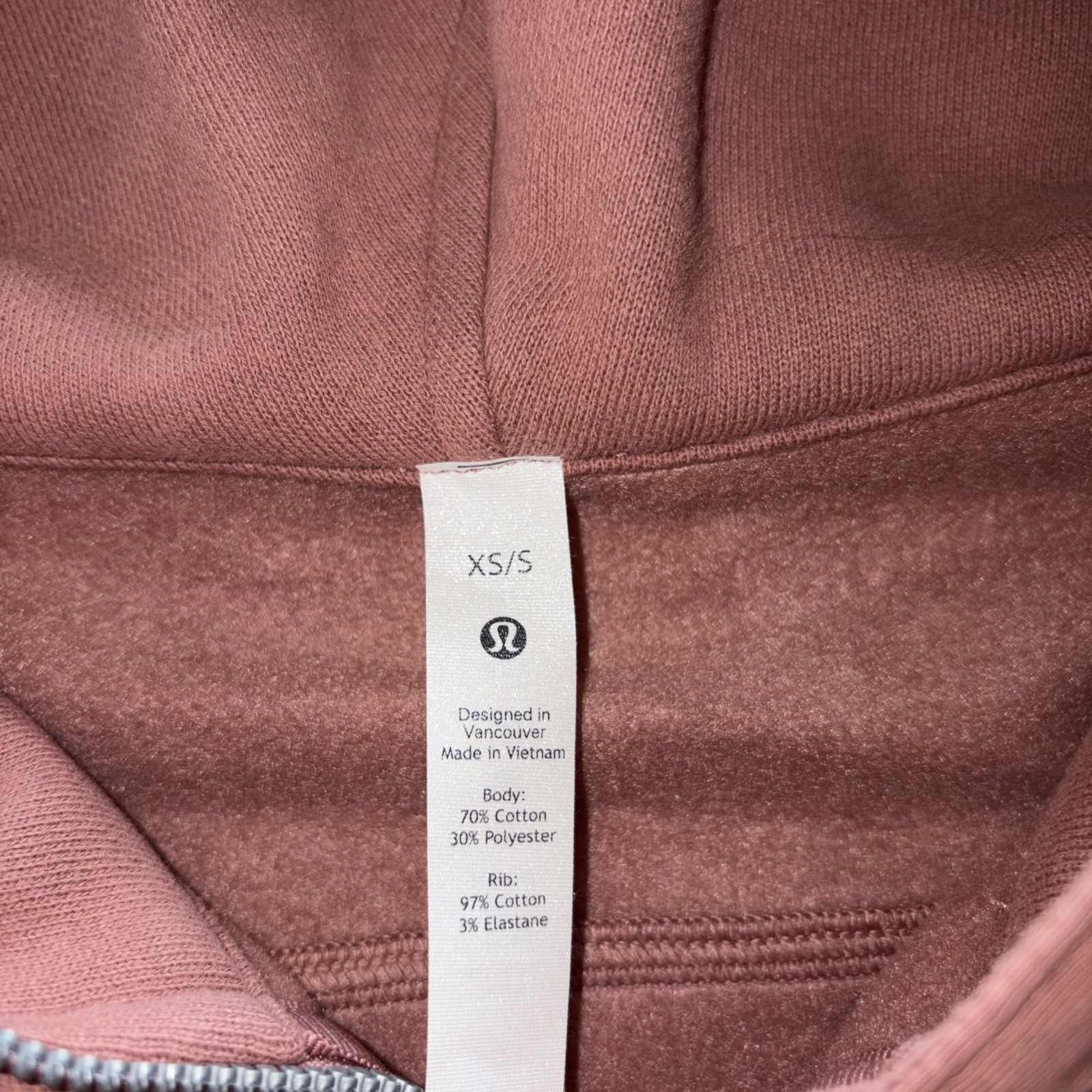 lululemon scuba oversized half-zip hoodie SPICED CHAI NWT Sz XS/S