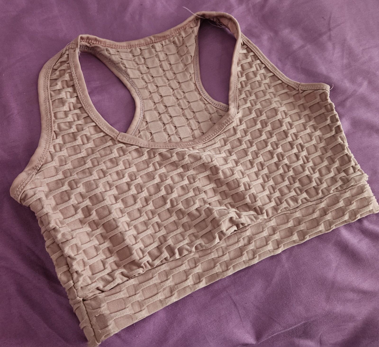 Women’s/ Girls Pink Racer Back Crop Top Size S/M