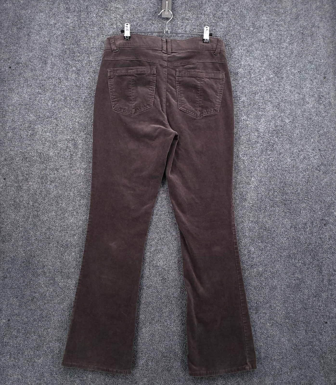 Democracy Ab Solution Boot Cut Jeans Womens 10 Brown Mid Rise Stretch Corduroy