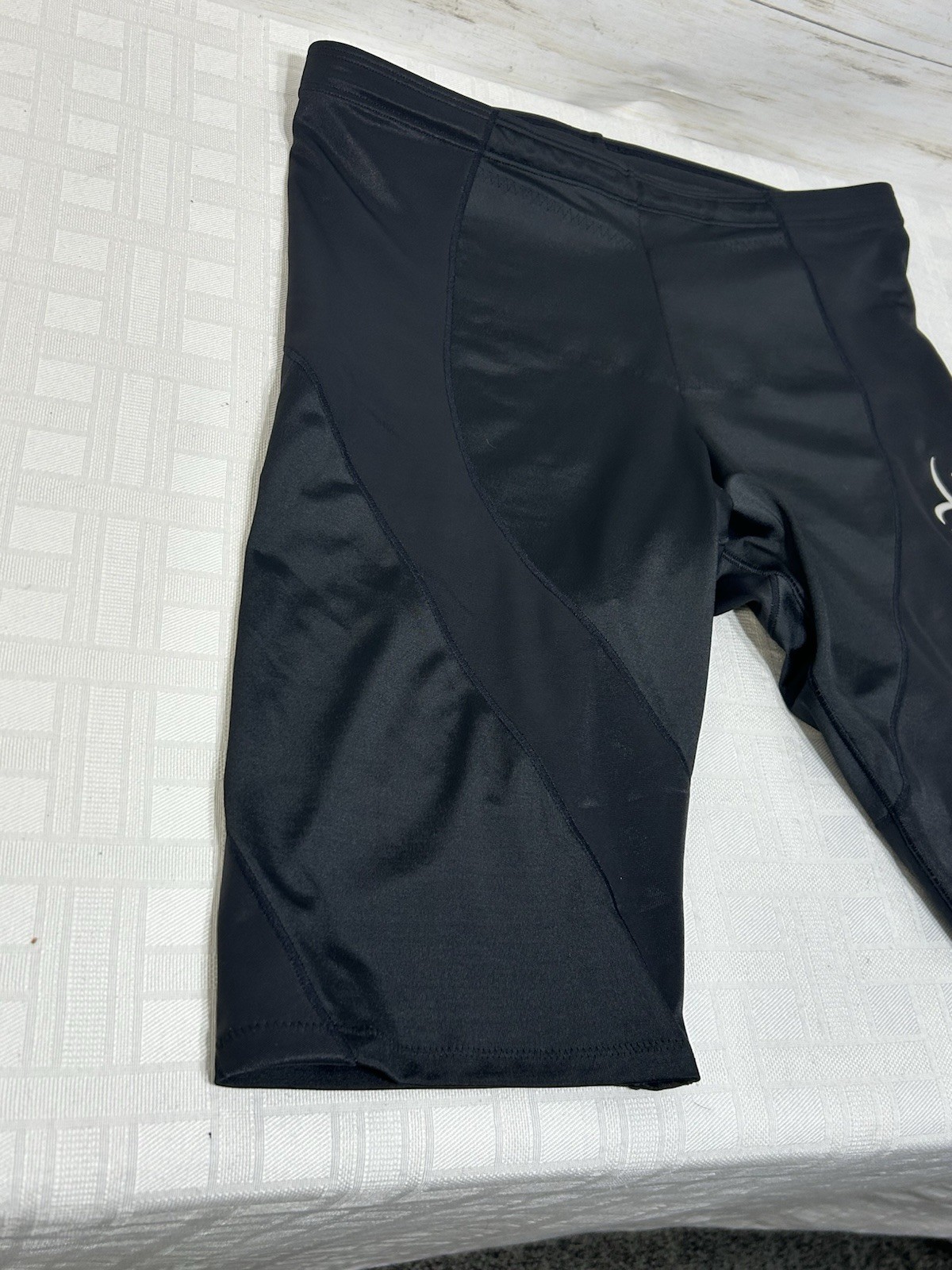 CW-X Pro Compression Short Black Size XL 12″ Inseam Workout Running 240805