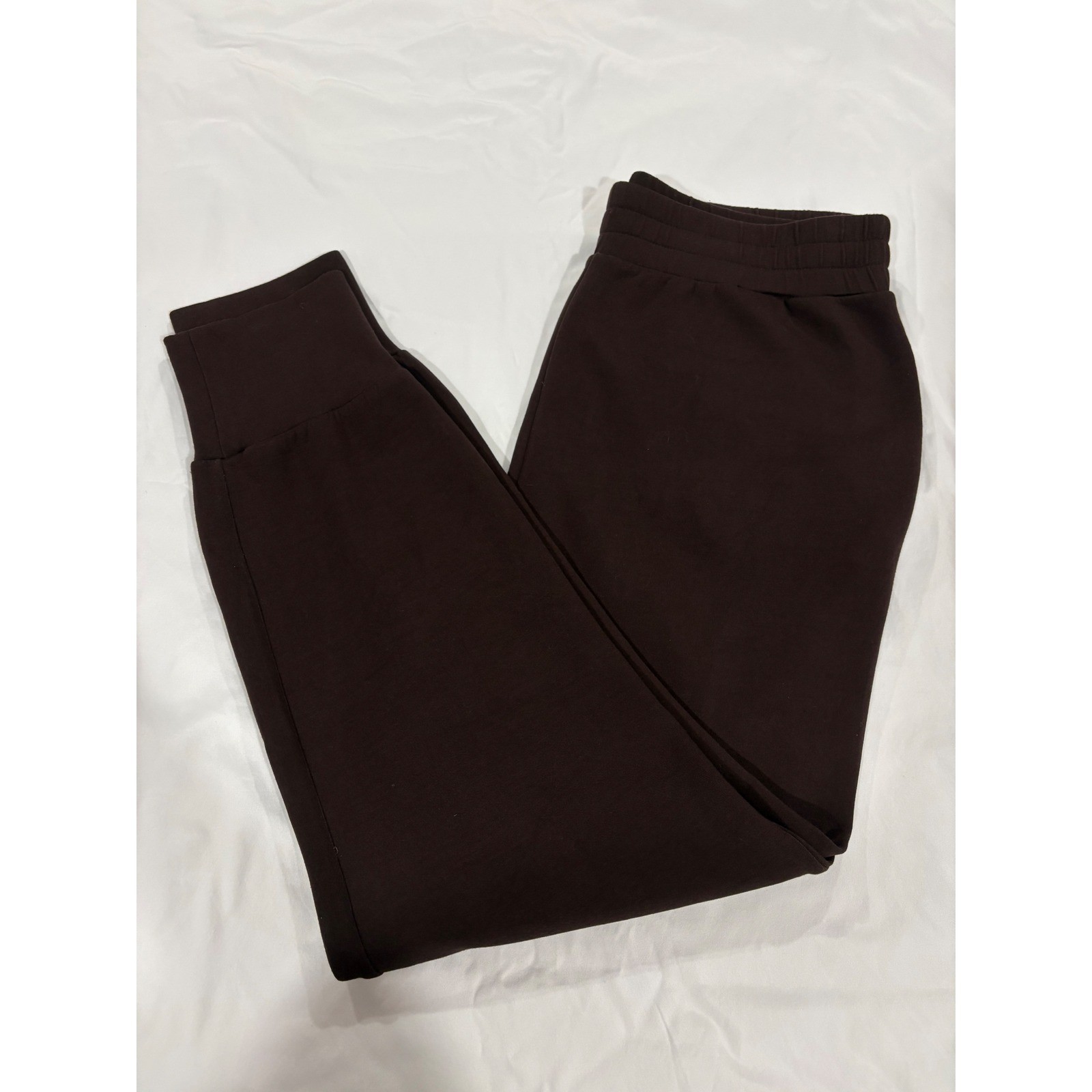 Varley Doublesoft The Slim Cuff Pant 27.5 Chocolate Brown Size XL Minimalist