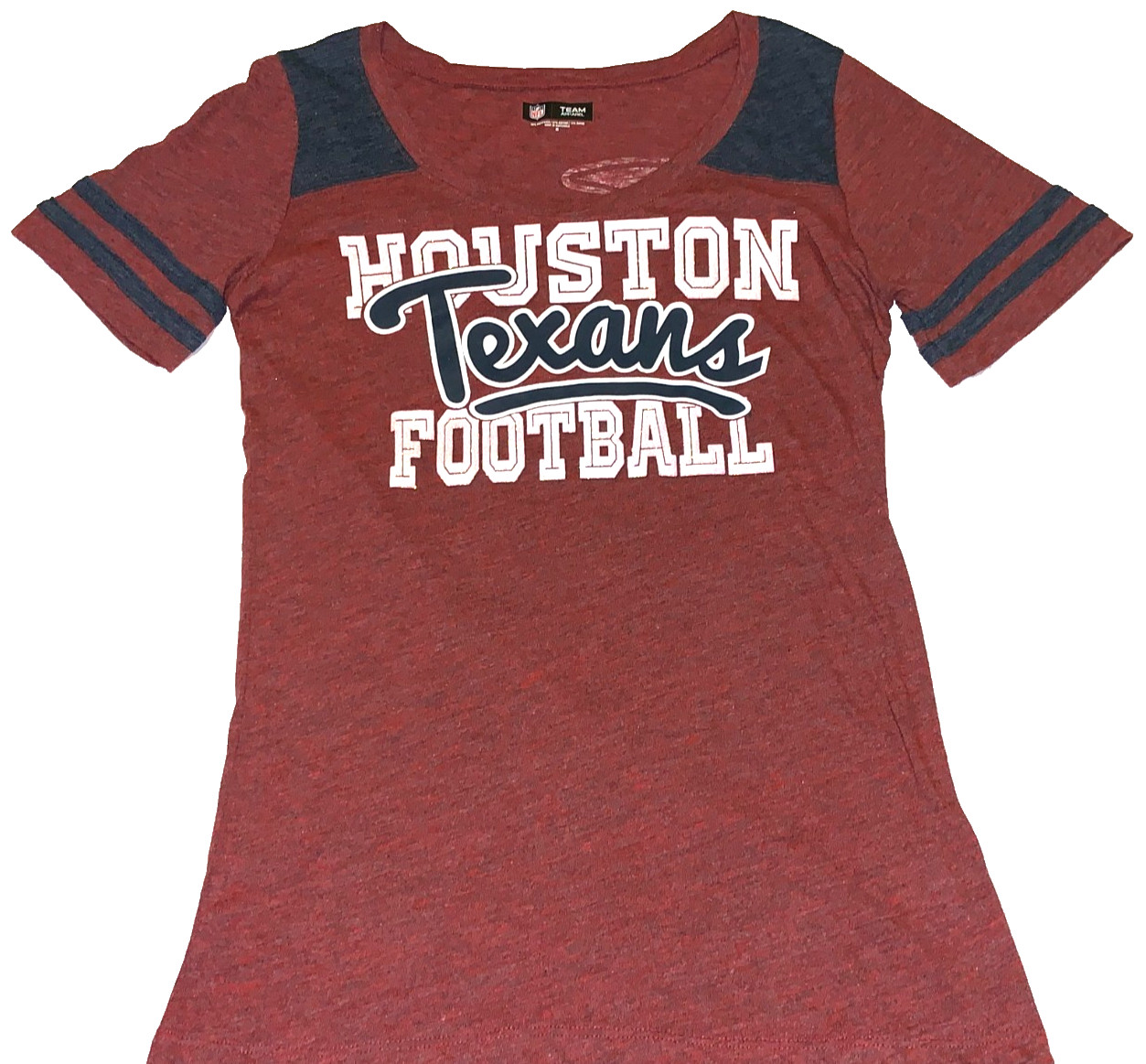 Houston Texans NFL Football Team Tri-Blend T-Shirt New! Womens MEDIUM