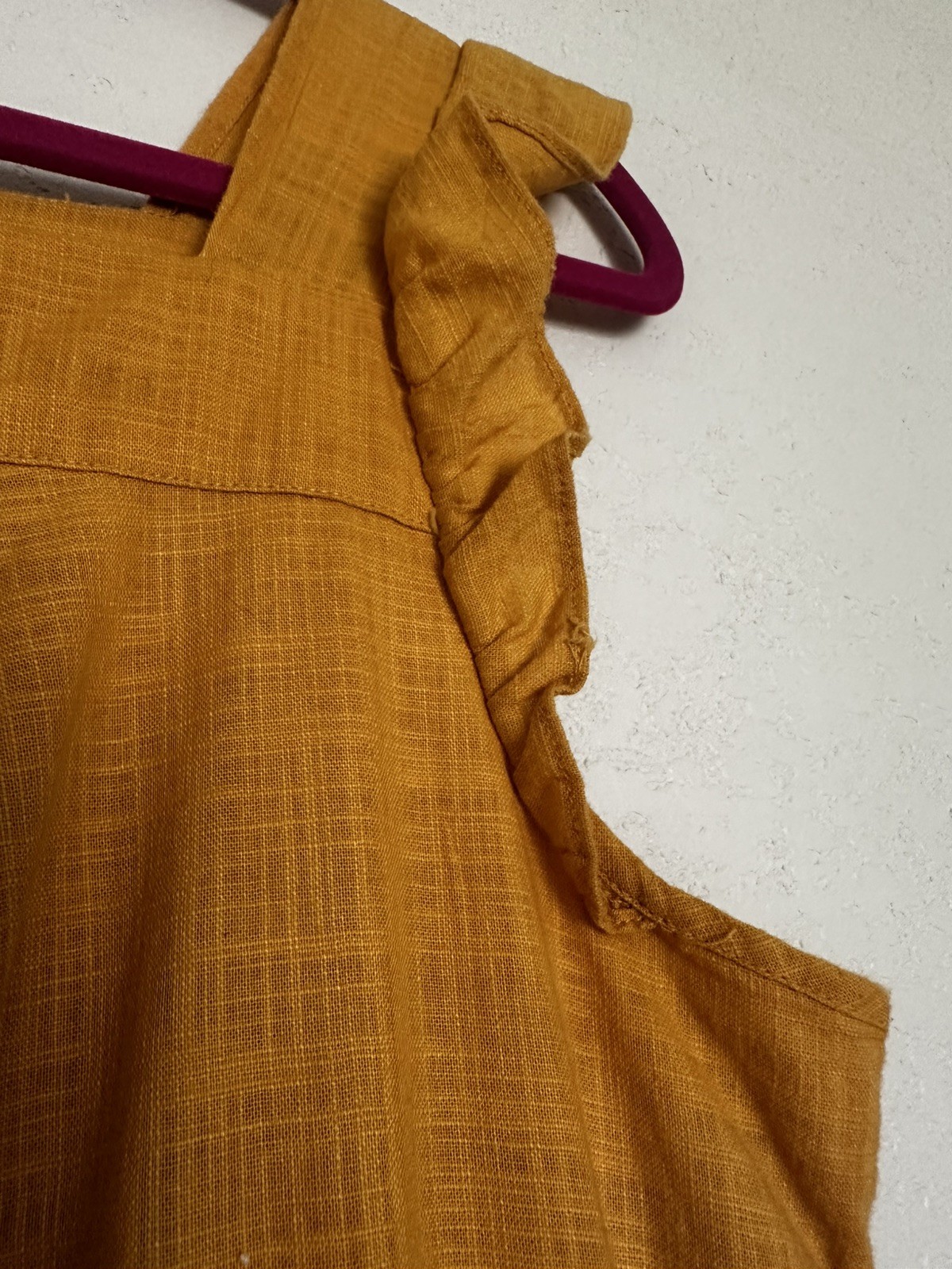 Universal Thread Dress Midi L Mustard Yellow 💯%Cotton