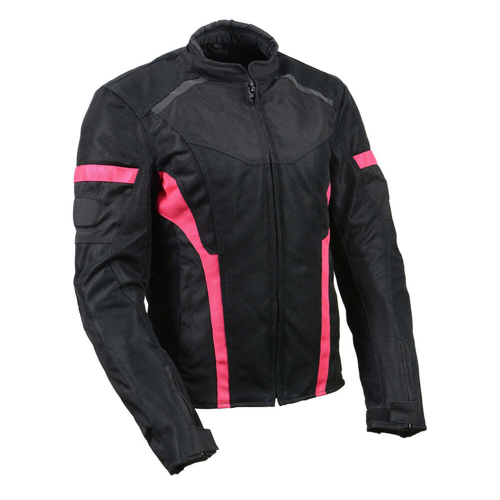 Milwaukee Leather 2794 Mesh/Textile Armored Motorcycle Racer Jacket for Women