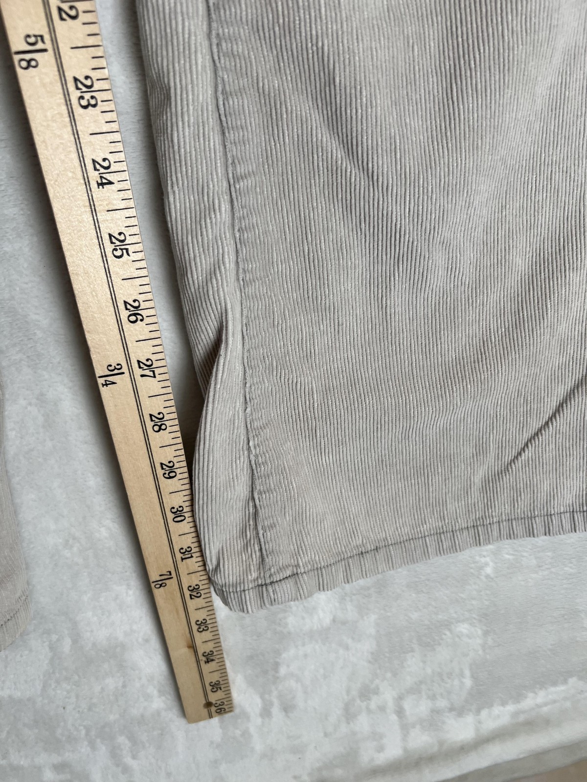 Vintage Anchor Blue Pants Women’s 7 Beige Corduroy Bootcut Khakis Y2K