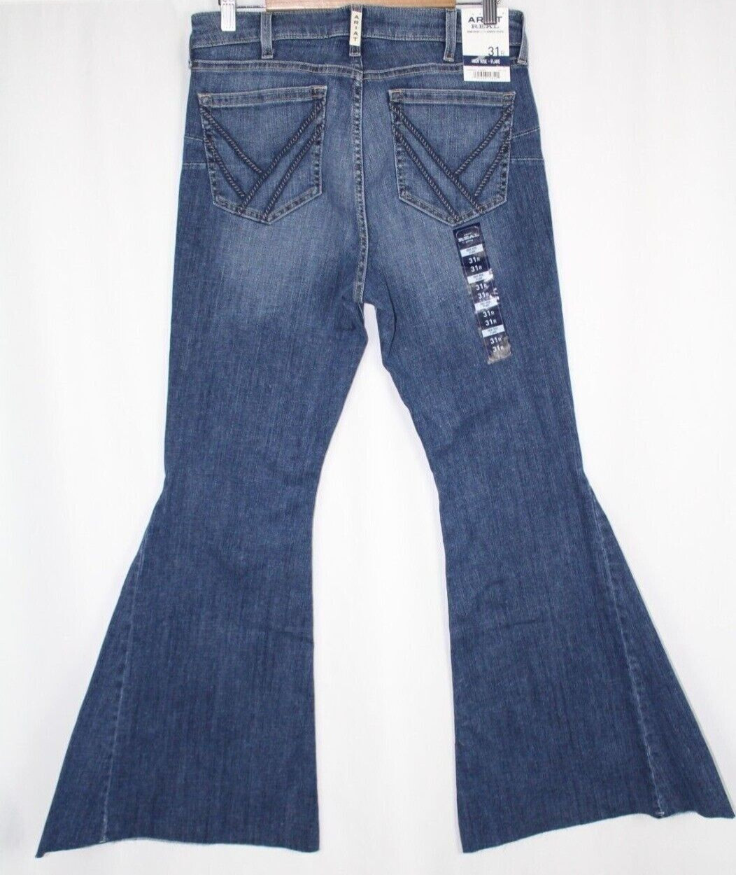 Ariat Women’s Jeans Real High Rise Kalani Extreme Flare Canadian Blue 10040803
