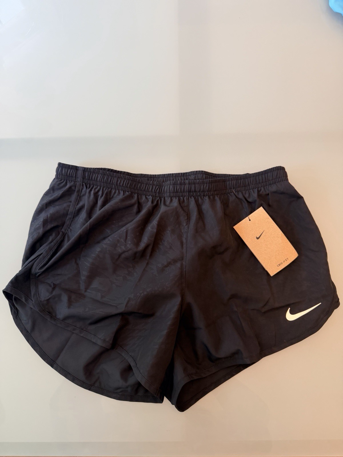 Nike Dri-FIT Women’s Tempo Running Shorts [M] NWT Solid Black MSRP $40