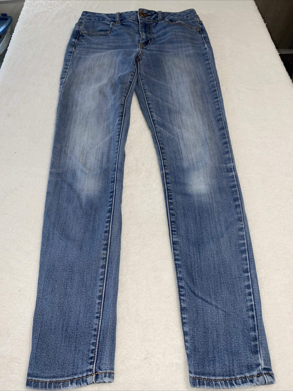 American Eagle Super Hi-Rise Jegging Crop Size 2 Reg. Denim Stretch Womens 25X29
