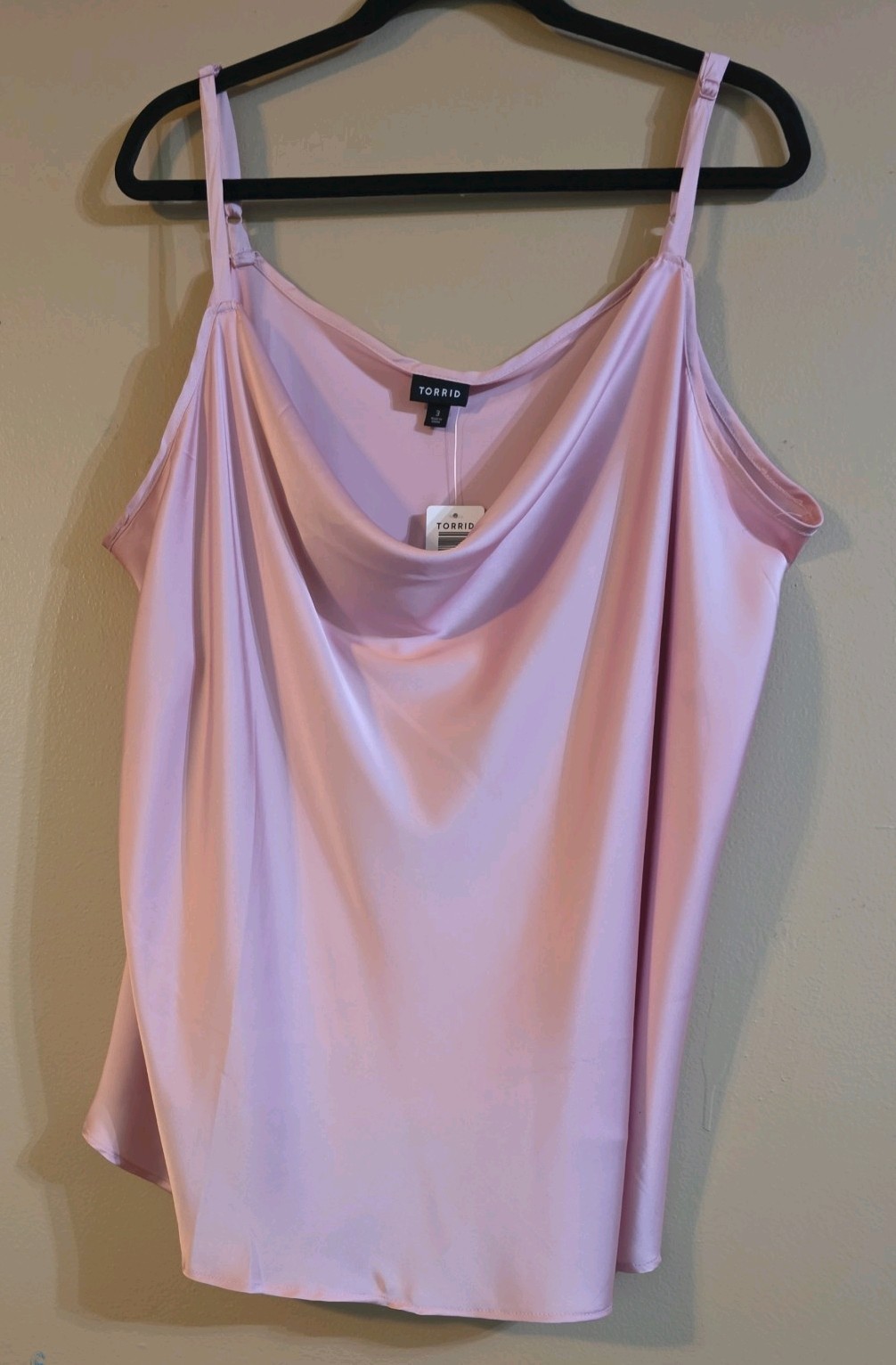 Torrid Satin Cowl Neck Cami Holly Berry Red Plus 3X Going Out Revenge Whimsigoth