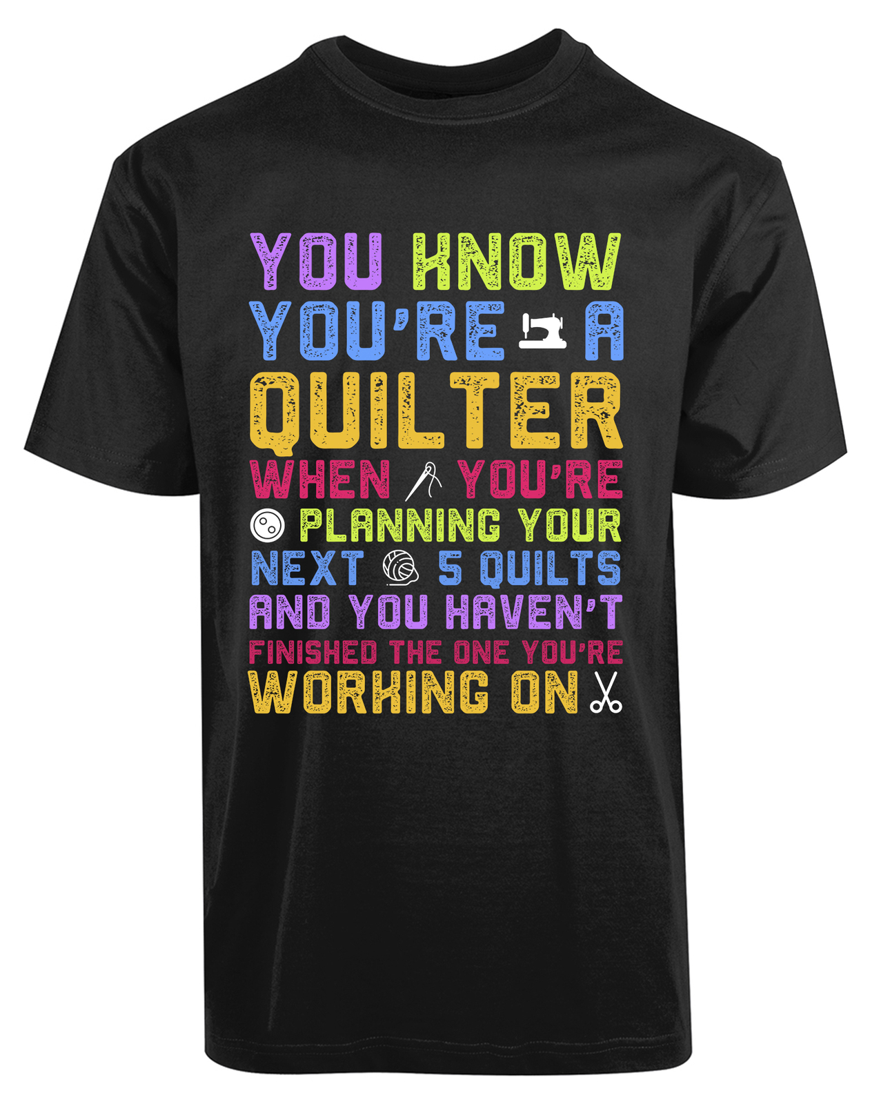 Funny Quilter Planning New Men’s Shirt Cute Funny Humor Summer Casual Gifts Tees