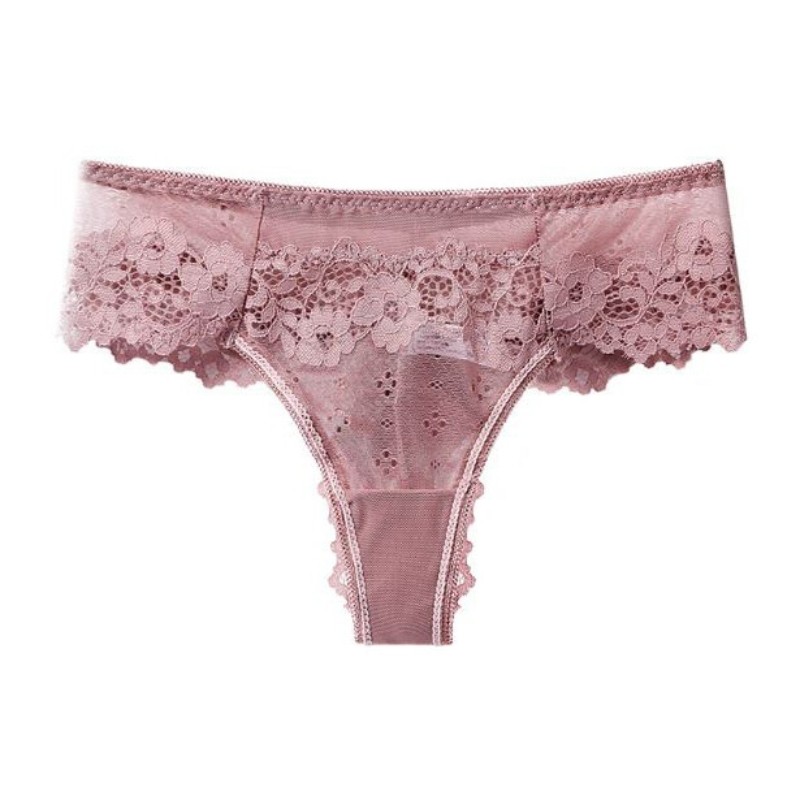 5 Pack Lot Womens Lace Thong G string Panties Briefs Sheer See Through Underwear