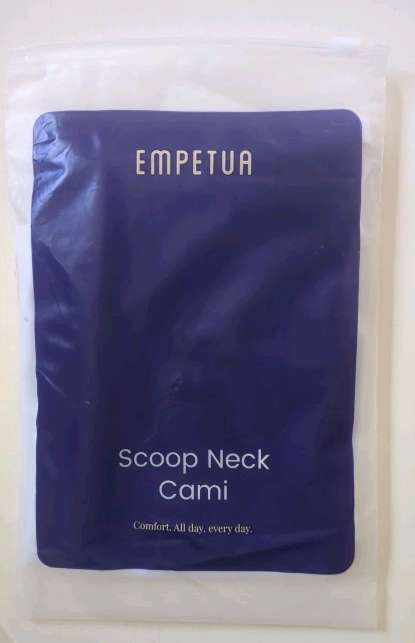 L Scoop Neck White Cami Empetua by Shapermint Size L Shaping Comfort