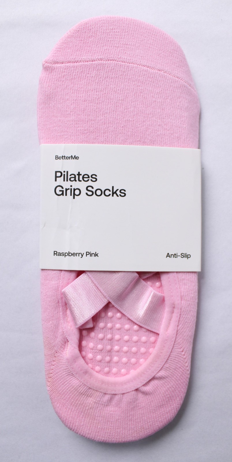 BetterMe Women’s Pilate No-Slip Breathable Grip Socks NN7 Raspberry Pink 5-9 NWT