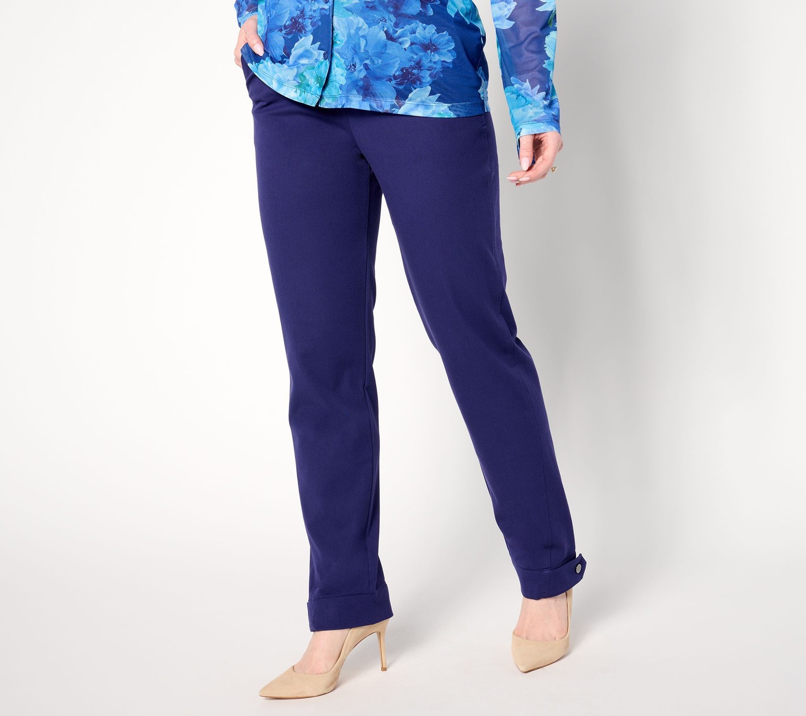 Isaac Mizrahi Live! Women’s Pants Sz 14 Full Length Blue A655465