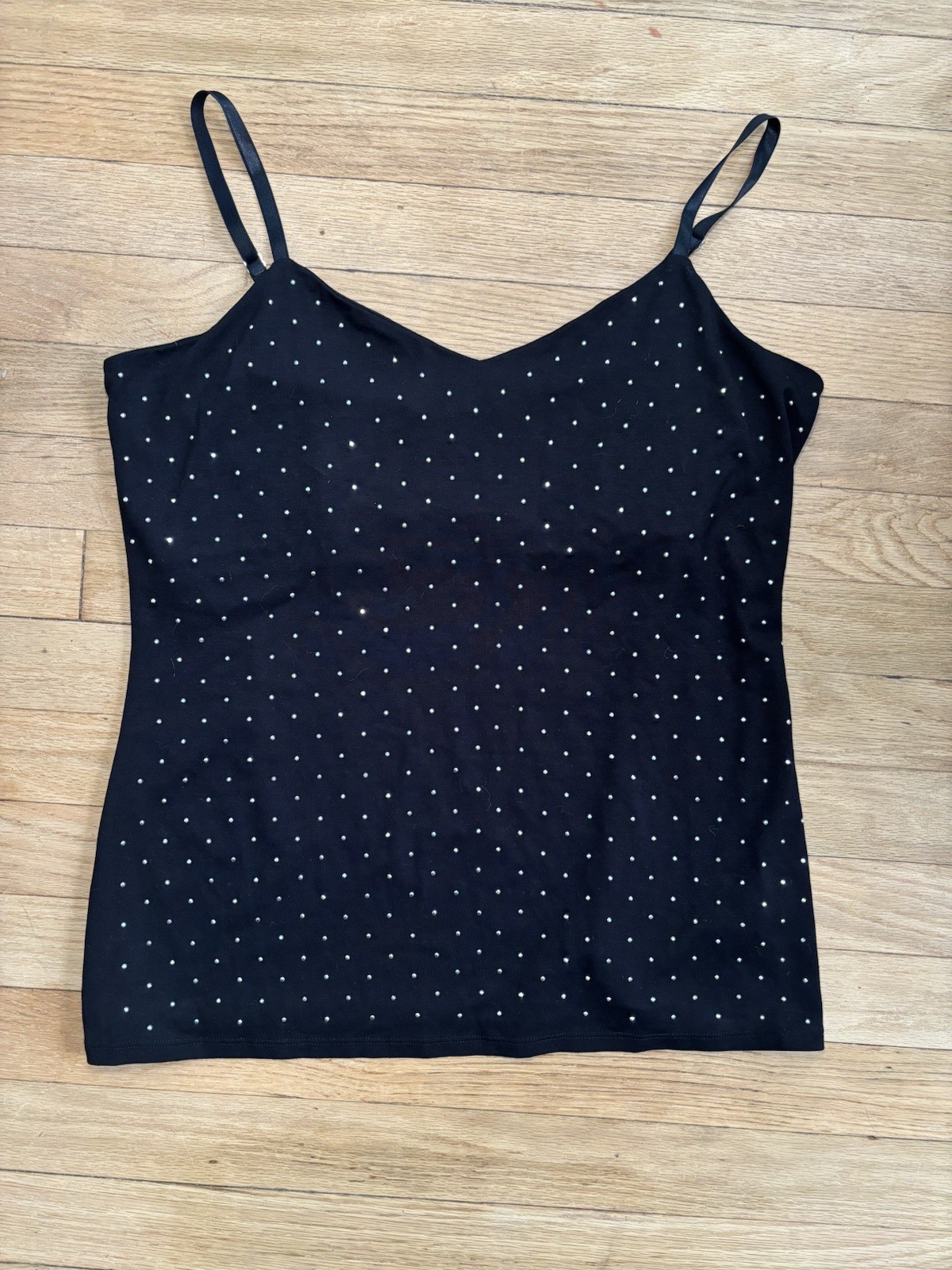 White House Black Market Cami Studded Embellished Tank Top Size Large