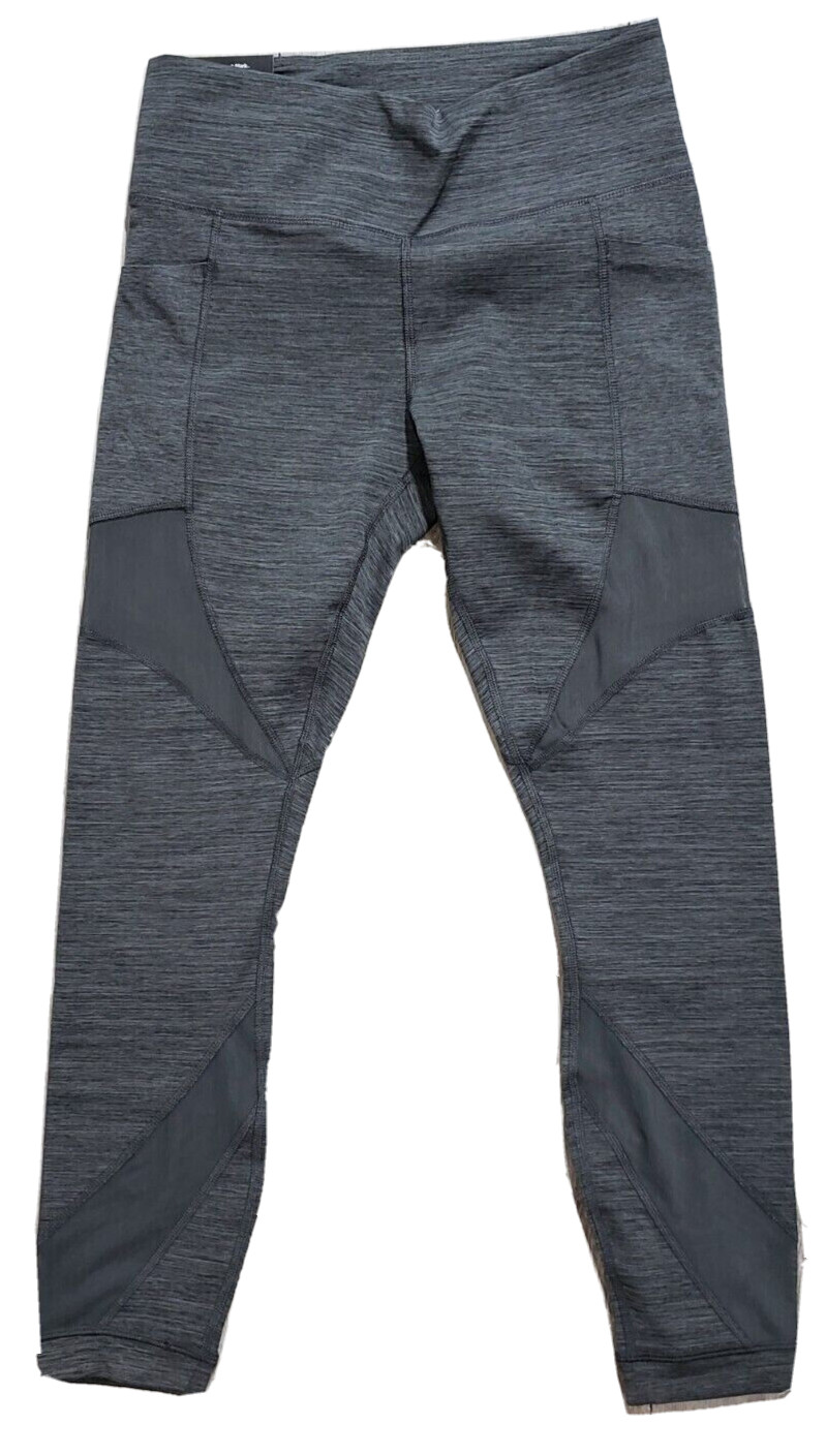 Member’s Mark Womens Mesh Hi Rise Compression Ankle Legging Charcoal Heather M