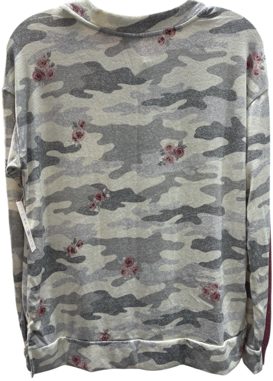 Women’s Secret Treasures SZ S (4-6) Camouflage Long Sleeve Casual/Sleep Top NWT