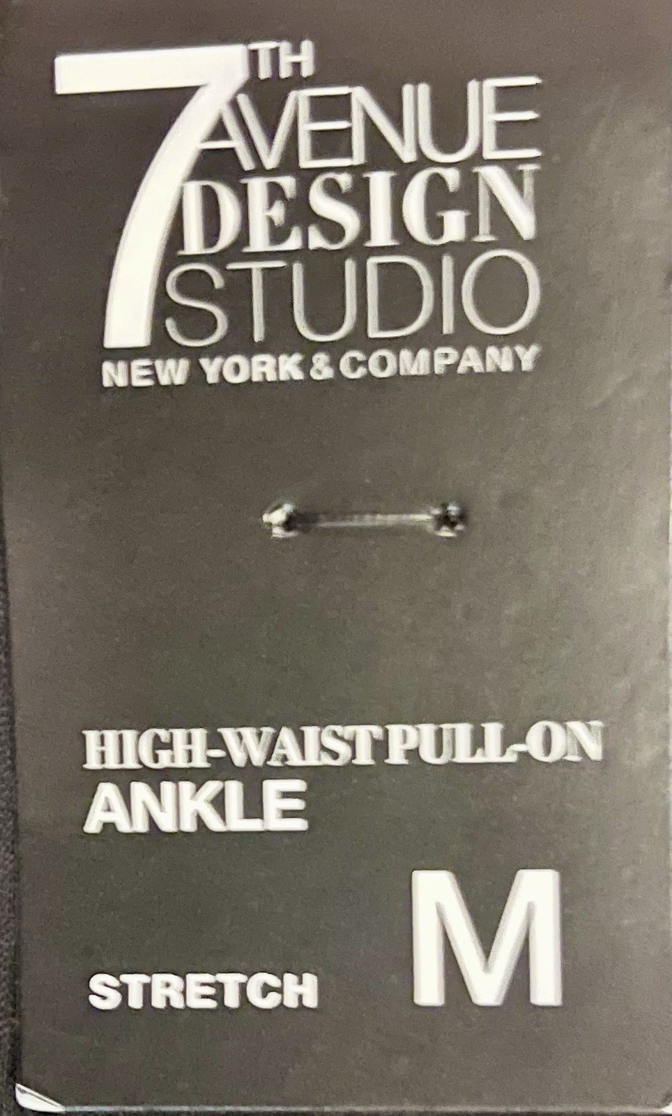 7th Avenue Design Studio NY&Co Black High-Rise Pull-On Pants M