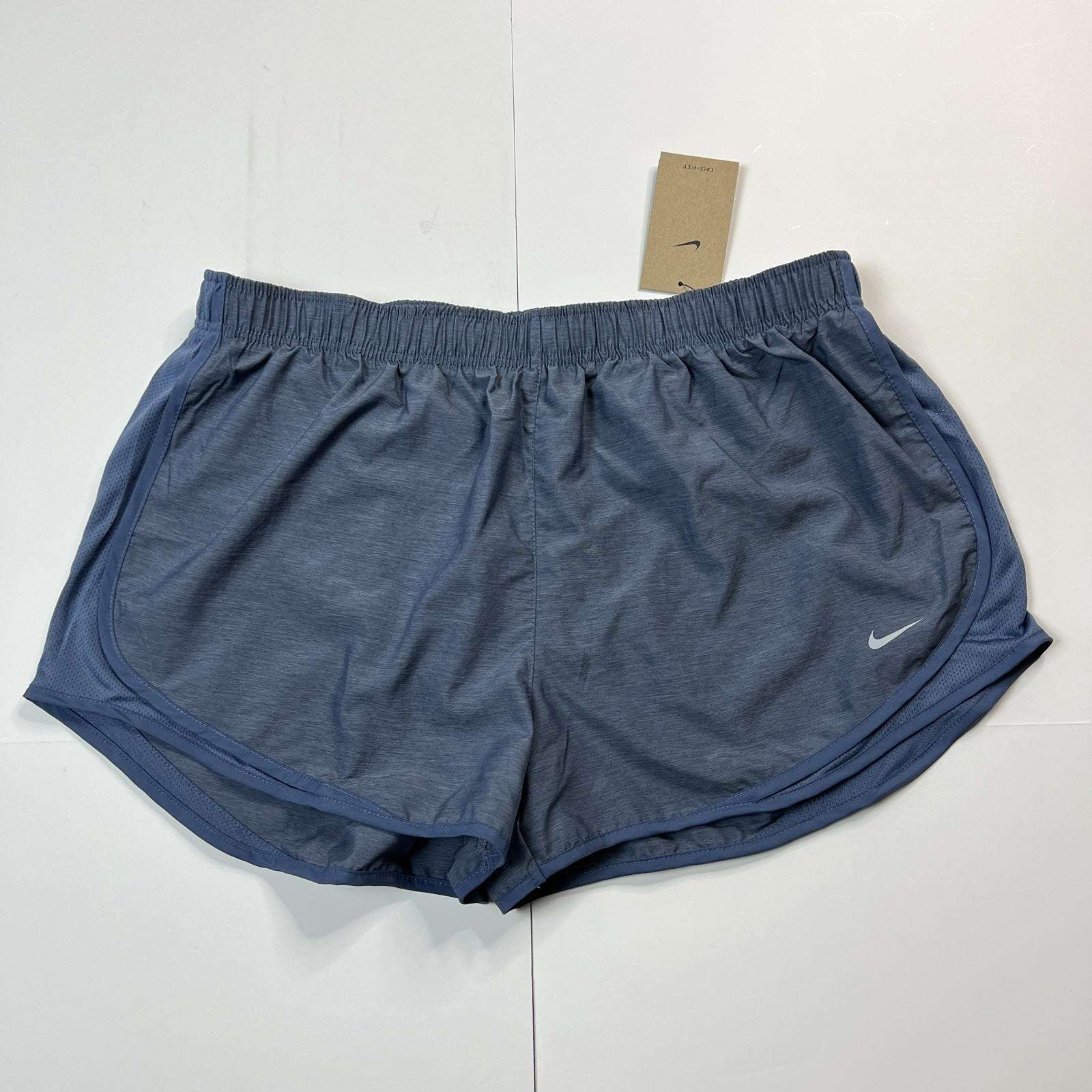 Nike Dri Fit Tempo Running Shorts Lined Obsidian Blue CU8890-460 Womens XXL NWT