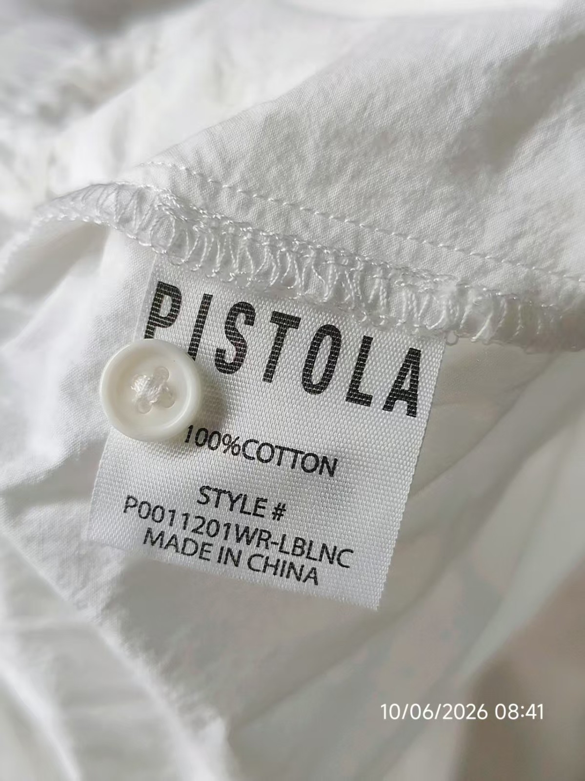 NWOT PISTOLA LIYA POPLIN BALLOON PANT LA BLANC SIZE M/L/XL