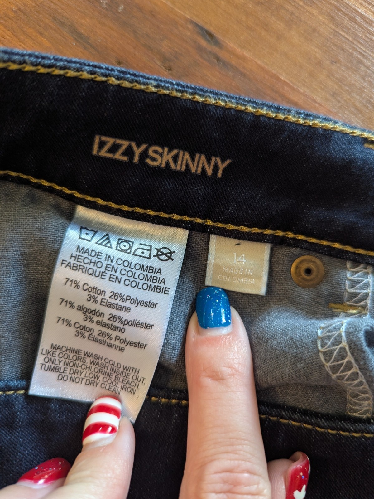 Michael Kors Izzy Skinny Jeans Size 14 Women’s Dark Wash 29.5in Inseam Waist 34