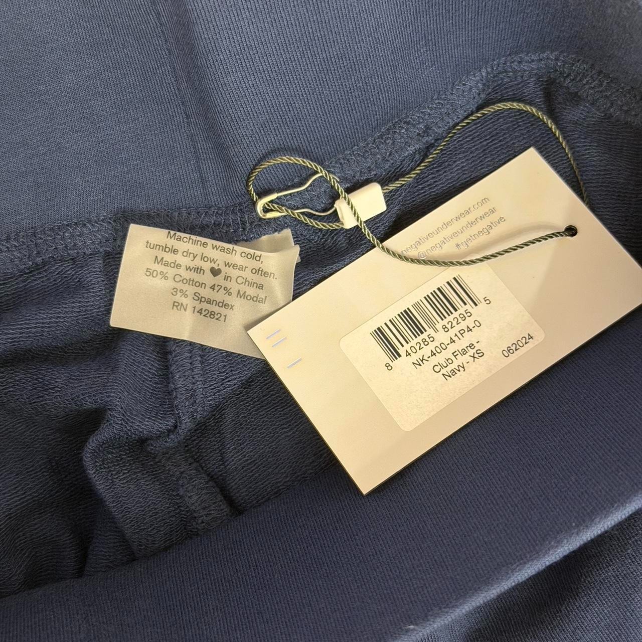 Negative Underwear Club Flare Pant in Navy, Size X-Small