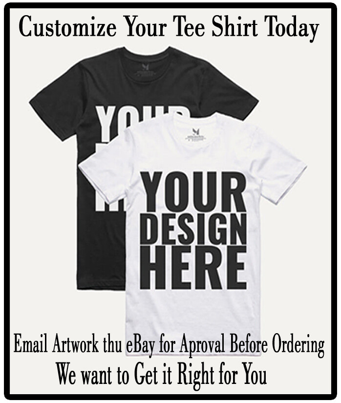 2 Side Shaka Big & Tall We Print Your Artwork For You Front and Back of T Shirt