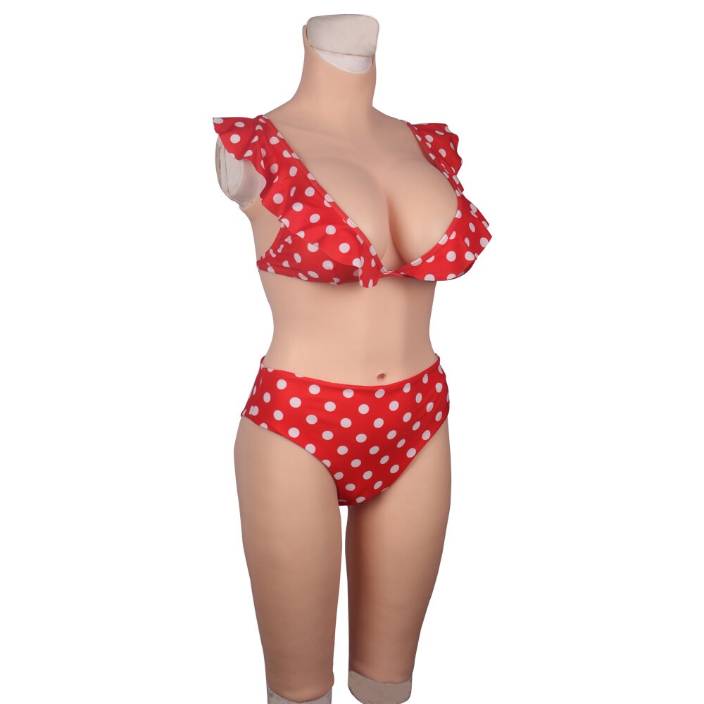 Transgender Crossdresser Silicone Suit – D-Cup Breast Forms Full Body Wear
