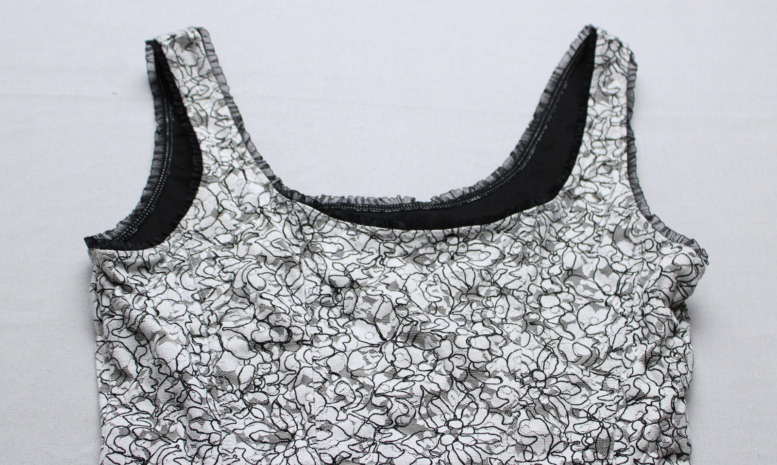 White House Black Market Women’s Corset Style Floral Lace Tank ZG3 White Size XL