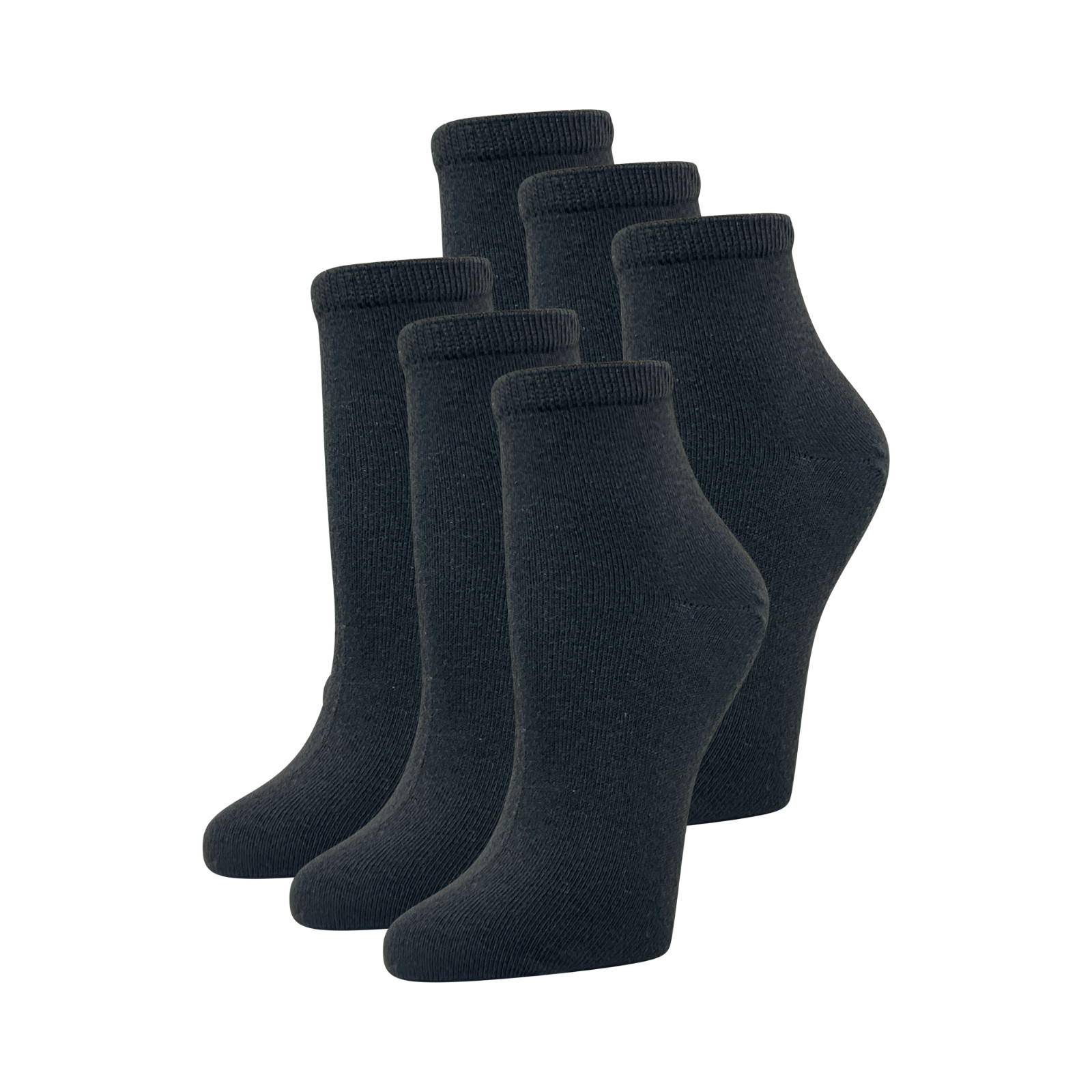 Keds 6 Pairs Flat Knit Quarter Socks Size 6-10, Multiple Color Options!