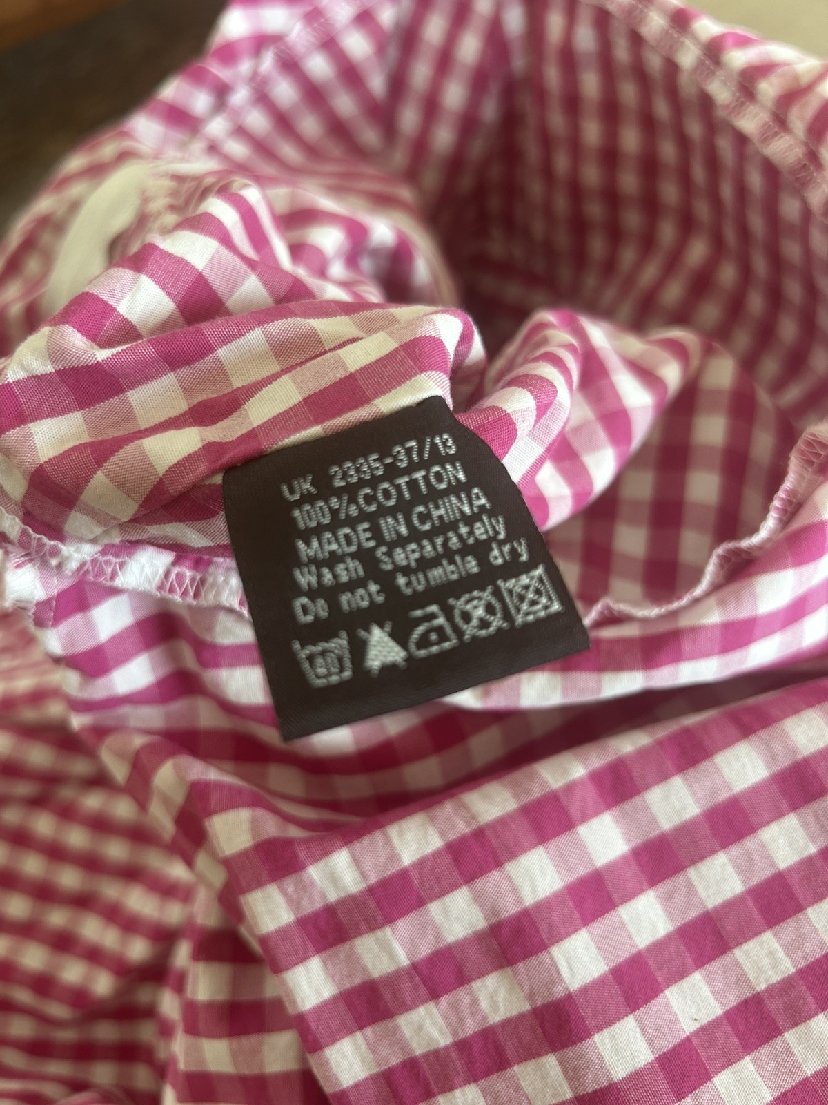HELL BUNNY VIXEN Retro Pink White Gingham Check Fit & Flare Dress Size S