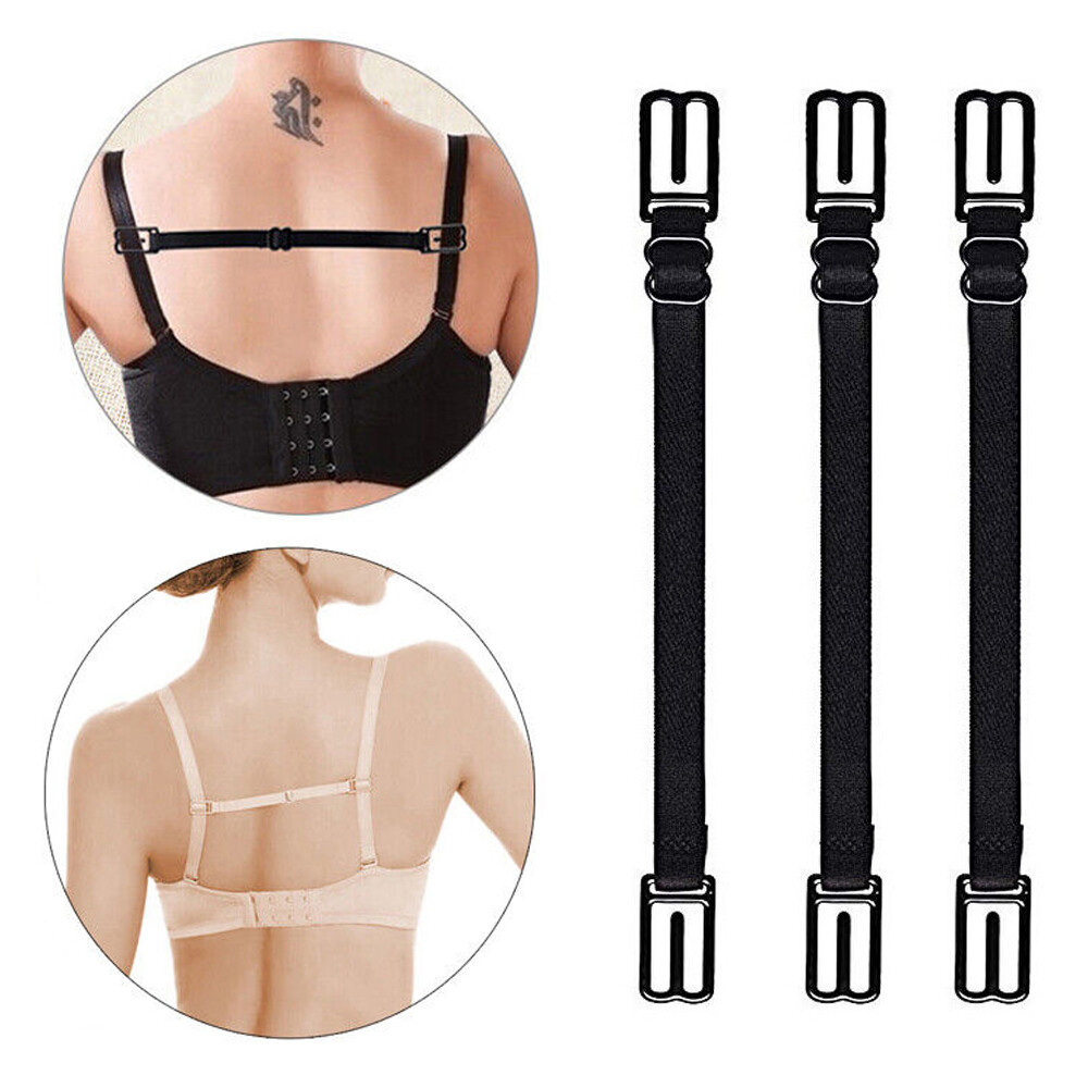 1pc / 3pc Bra Strap Holder Nonslip Elastic Adjustable Band Strap Back Clip Women