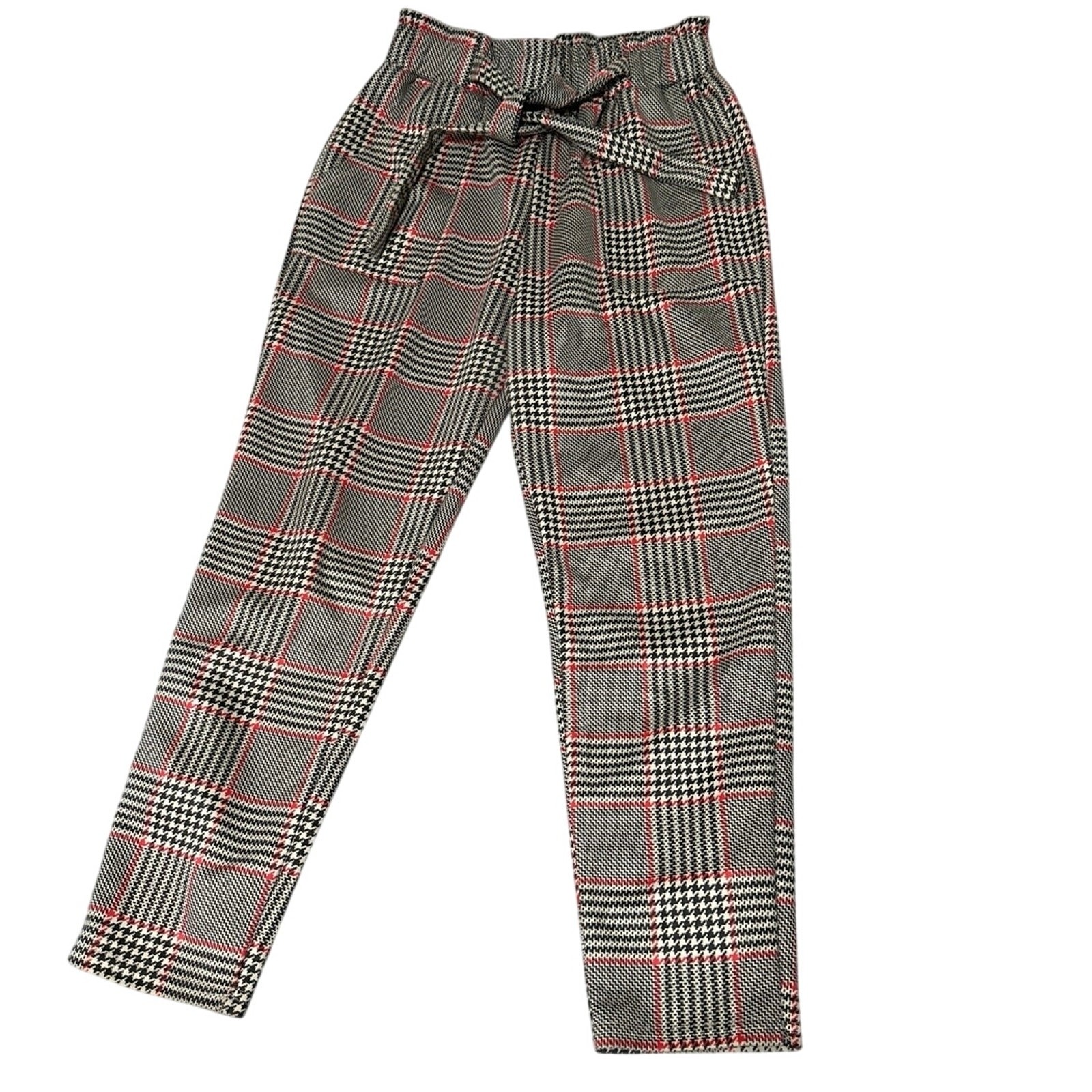 Soho Apparel plaid pants womens size Lg. Polyester/spandex hand wash cold only